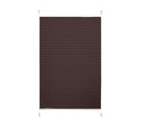 Rideaux plissés en polyester de haute qualité, durables et légers, 105 x 110 cm adaptés à la maison, au bureau et à la chambre, rideaux de haute qualité, brun