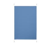 Rideaux plissés en polyester de haute qualité, durables et légers, 135 x 145 cm adaptés à la maison, au bureau et à la chambre, rideaux de haute qualité, Bleu