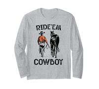 Ride'em cowboy Vintage Horseback Western Rodeo Country Lover Long Sleeve T-Shirt