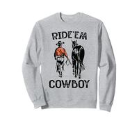 Ride'em cowboy Vintage Horseback Western Rodeo Country Lover Sweatshirt
