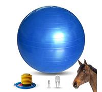 RideFound Horse Play Balls 30 Inch Mega Equine Ball for Play Training Horse Soccer Ball Anti-Burst Herding Ball for Horse Goat Donkey Blue