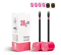 RideNow 36 g TPU Inner Tube Road Bike Compatible with 700 x 18/23/25/28/30/32C, 2 Pack 700C Ultralight Bicycle Inner Tube with Presta Valve 85 mm