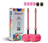 RideNow 700C TPU Bicycle Inner Tube Compatible with 700 x 18/23/25/28C, 2 Pack 24 g Ultralight Road Bike Inner Tube with 85 mm Presta Valve Made of Metal