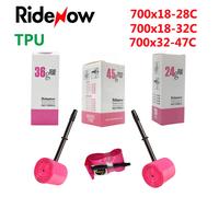 RideNow TPU Bike Inner Tube 700C 700x18 23 25C 26 27 28C 32C 35 37 40 45C 47 Road Bicycle Tire MTB Bike Camera 29x1.75 1.95 pneu 24g 700x18-28C 2pc