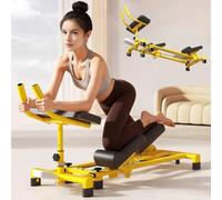 RIDEONMOP Spine Twist Stretch Trainer Crawler Machine, Ab Machine for Core Back Glute Leg Workout, Adjustable Ab Workout Machine for Home Gym Full Body Stretch Fitness Fat-Burning Trainer Equipment