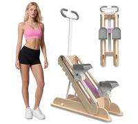 RIDEONMOP Stair Stepper for Home Gym, Folding Vertical Climber Cardio Machine with Adjustable Handlebar Pedal, Stair Climber for Full Body Workout, Stair Master for Women & Men