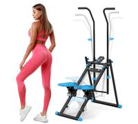 RIDEONMOP Stair Stepper for Home Gym, Height Adjustable Vertical Climber Cardio Exercise Machine, Folding Stair Climber Machine for Full Body Workout Machine, Pedals Climbing Machine for Women Men