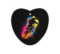 Rider Bike Bicycle Stunt Car Air Freshener Decorative Hanging Aromatherapy Tablets for Car Trucks Love form