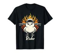 Rider Chick Biker Gothic Motorcycle Riding T-Shirt