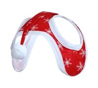 Rider Christmas Head Cover - Santa Hat Horse Costume, Snowflake Pattern Holiday Clothing | Winter Riding Parade Party Costume, Decorative Festive Horse Hat with Soft Lining Material