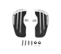 Rider Floorboards Driver Passenger Footboard Front/Rear Foot Rest Pedal Wide Footrest For Indian For Scout Sixty For Rogue Twenty For Bobber(Chrome For Driver)