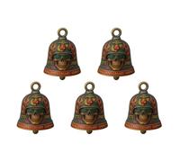 Rider Good Luck Bell Motorcycle Accessories with Hanger Skull Design for Riders and Enthusiasts