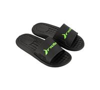Rider Men's Step Slide Ad Sandal, Black Green, 5.5/6.5 UK