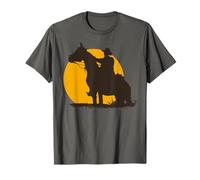 Rider On Horseback Sunset Western Life T-Shirt