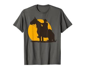 Rider On Horseback Sunset Western Life T-Shirt