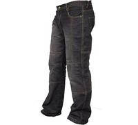 Rider Protec® Men's Motorcycle Jeans Aramid Protective Linning Motorbike Denim Jeans Riding Pants with Removable Armour Biker Trousers for Men Black