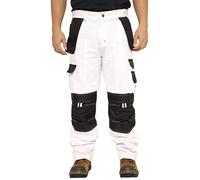 Rider Protec Mens Painters Trousers Decorators Trouser Mens White Cargo Combat Pants Work Trousers Men Working Pants for Men
