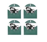 Rider Racing Car Horizontal Full Single-Sided Printing Pearlescent Paper Birthday Halloween Christmas Halloween Birthday Party Holiday Greeting Card