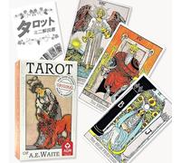 Rider Weight Tarot Premium Standard Tarot of A.E. Waite Premium Standard, Japanese Instruction Manual Included FLATLAND Genuine Tarot Cards, 78 Cards