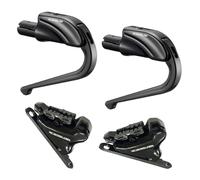 Riderever Triva Di2 Carbon TT Disc Brake Set - Black / Pair / Front 1000mm / Rear 1700mm