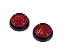 RIDERR 2 x 20mm Self Adhesive Motorcycle Number Plate Reflectors