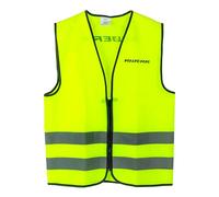 RIDERR High Visibility Motorcycle Safety Vest, Fluorescent with Reflective Material, M/L & XL/2XL Sizes - Hi Vis Vest (M/L)