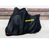 RIDERR Hurricane Motorcycle Cover, 300d Oxford Fabric, UV Resistant, Fleece Lined, Small 203x83x119cm, All-Weather Protection with Anti-Melt Heat Shield, Double Lock Holes (Small)