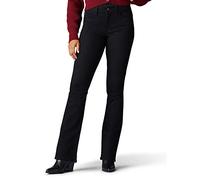 Riders by Lee Indigo Women's Midrise Bootcut Jean, Black, 12 Petite