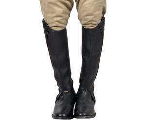 Riders Trend Unisex Riding Chaps Full Grain Leather Chaps Amara Lined Black XS