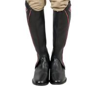 Riders Trend Womens Chapslette Gaiter Equestrian Chaps Full Grain Leather Lin...