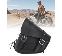 RiderVibe Motorcycle Saddle Bags - Solo Swing Arm Bag - Waterproof - Black - Left Side - 11.5" x 10.25" x 3.5" - Universal Fit for Motorcycles