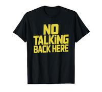 Rideshare Driver No Talking Policy Prefers Silence Dark T-Shirt