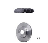 RIDEX 3405B2914 Brake discs and pads set