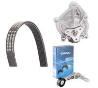 RIDEX 4172P0104 Water Pump + V-Ribbed Belt Kit