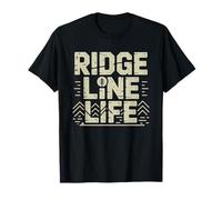 Ridge Line Life Blue Mountain Daily Lifestyle Identity T-Shirt