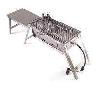 RIDGE MONKEY BBQ GRILLA DUAL FUEL BARBECUE PIEZO GAS SOLID FUEL FOLDABLE & CASE