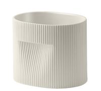 Ridge Planter Flowerpot Muuto Off-white H 15 cm SINGLE PIECES - 5713292833519