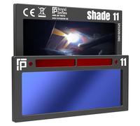 Ridge Products The Heir Single 2.0 Welding Lens, Shade 11, Blue, Auto Darkening, 20A TIG Rating, No Flashing, 2" x 4.25" x 0.2", Blue Welding Lens, TrueColor Puddle Royal Series