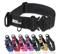 Ridge Ramblers Premium Heavy Duty Dog Collar with Quick Release Metal Buckle - 1.5in Wide Military Grade Tactical Dog Collar with Thick Soft Neoprene Lining and Reinforced Nylon