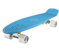 Ridge Skateboards Children Kids Big Brother Large Retro Cruiser-Blue/White Wheels, 27 Inch