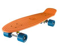 Ridge Skateboards Children Kids Big Brother Large Retro Cruiser-Orange/Blue Wheels, 27 Inch