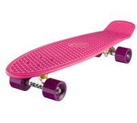 Ridge Skateboards Children Kids Big Brother Large Retro Cruiser-Pink/Purple Wheels, 27 Inch