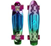 Ridge Skateboards Rainbow Neochrome 22" Mini Cruiser Complete board - UK Manufactured - Metallic Fades
