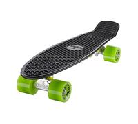 Ridge Unisex's Skateboards Original Mini Cruiser, Black-Green, 22 Inch