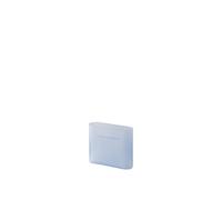 Ridge Vase H16.5 Light Blue/ Frosted Glass