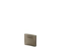 Ridge Vase H16.5 Taupe/ Frosted Glass