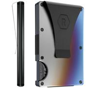 Ridge Wallet for Men - Slim Minimalist Compact Wallet and Card Holder, RFID Protected Front Pocket Wallets for Men with Integrated Money Clip (Burnt Titanium)