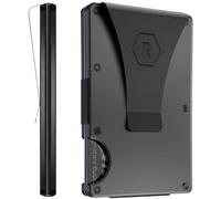 Ridge Wallet for Men - Slim Minimalist Compact Wallet and Card Holder, RFID Protected Front Pocket Wallets for Men with Integrated Money Clip (Gunmetal Titanium)