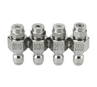 RIDGE WASHER JRod Pressure Washer Nozzle, Stainless Steel J-Rod Soft Wash Nozzle kit, 4 Way Tip Holder, 1/4" Quick Connect