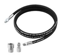 Ridge Washer Pressure Washer Whip Hose with Swivel, 3/8'' Power Washer Jumper Hoses, Hose Reel Connector Hoses for Pressure Washing with Adapter Set, 8 FT, 4000 PSI